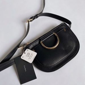 Zara Belt Bag with gold D ring Detail